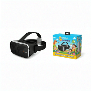 Interactive VR headset for kids with kid-friendly design and educational adventures packaging
