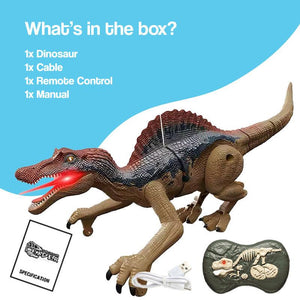 Remote Control Dinosaur with Lights, Sound & Motion