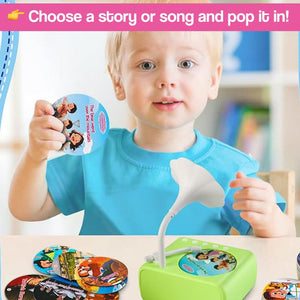 Smart Mini Phonograph with 96 Vinyls + Bluetooth