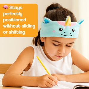 CozyTunes ultra-soft animal audio learning headband for kids with zero ear pressure and Bluetooth connectivity