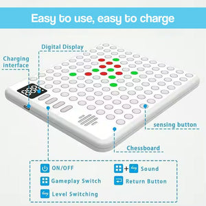 BrainBuzz AI Battle 9-in-1 electronic game board with LED lights and AI opponent for kids ages 4+