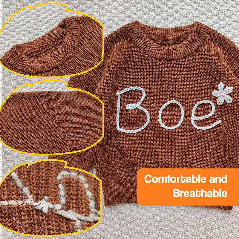 Custom Name Cozy Toddler Sweater
