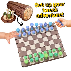 Magnetic Mushroom-Themed Chess Set