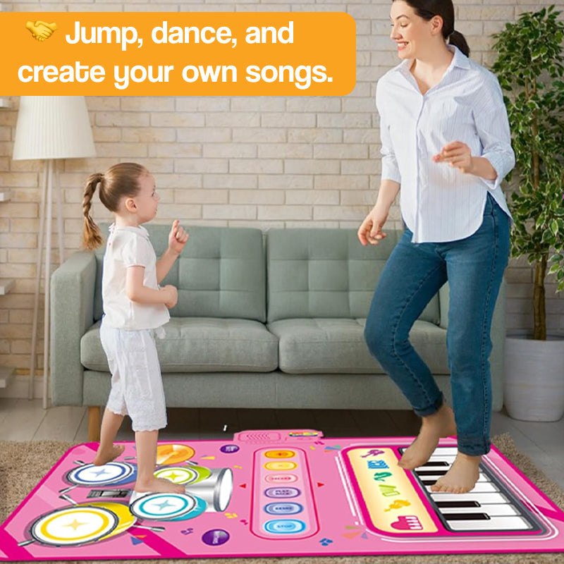 Interactive Music Maestro Non-Slip Play Mat Set with Drumsticks