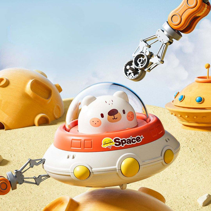 Inertia Flying Saucer Toy Car for Kids