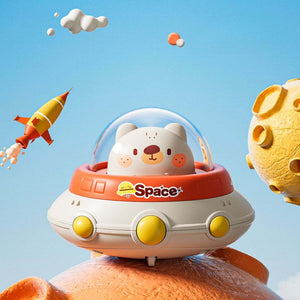 Inertia Flying Saucer Toy Car for Kids
