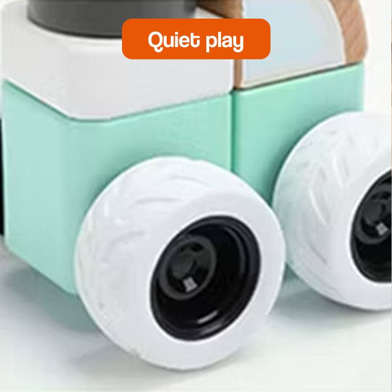 TinyBuilder Wooden Montessori Vehicle Set