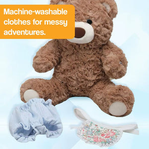 Mama & Papa Bear AI powered plushie with machine-washable clothes for kids' play and learning