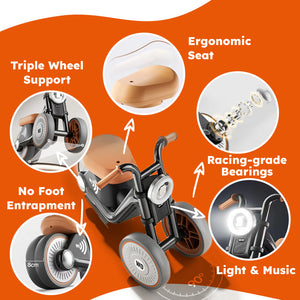 Tiny Biker Anti-Tip Light & Sound Motorcycle
