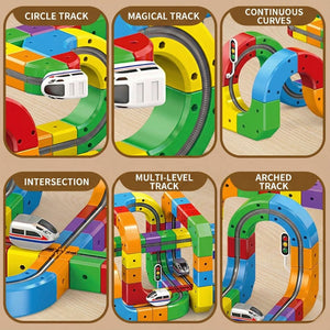 Magnetic Gravity-Defying Electric Track Car Toy
