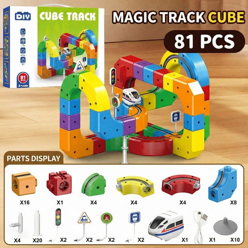 Magnetic Gravity-Defying Electric Track Car Toy