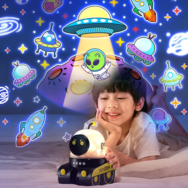 Robot Starry Sky Projector Night Light for Kids