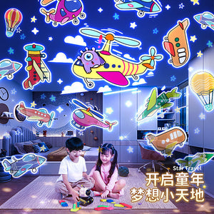 Robot Starry Sky Projector Night Light for Kids