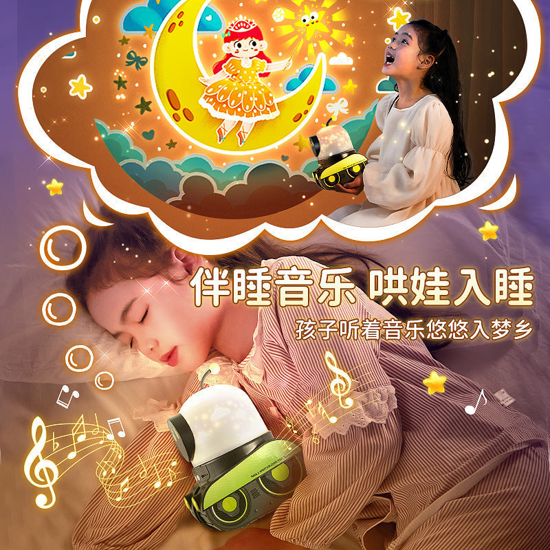 Robot Starry Sky Projector Night Light for Kids