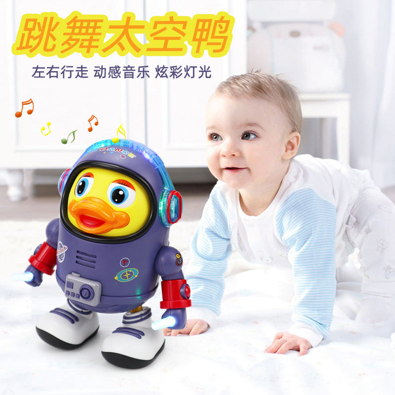 Electric Dancing Duck Toy with Music and Lights for Kids