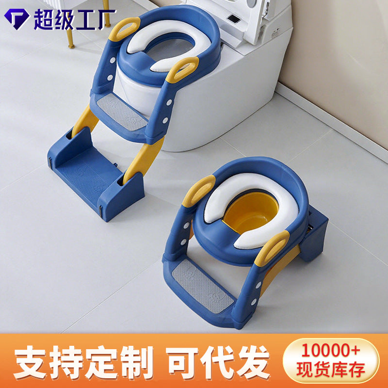 Non-slip Children's Toilet Training Seat with Step Stool Ladder