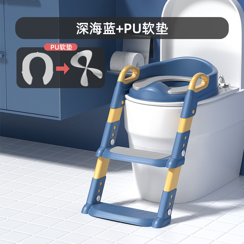 Non-slip Children's Toilet Training Seat with Step Stool Ladder