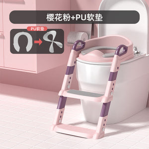 Non-slip Children's Toilet Training Seat with Step Stool Ladder