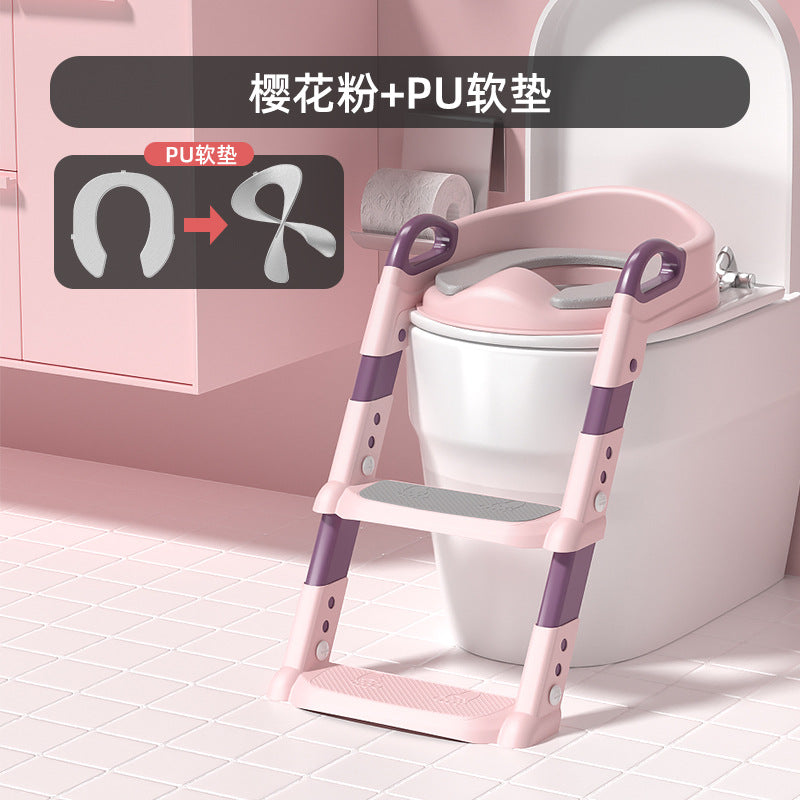 Non-slip Children's Toilet Training Seat with Step Stool Ladder