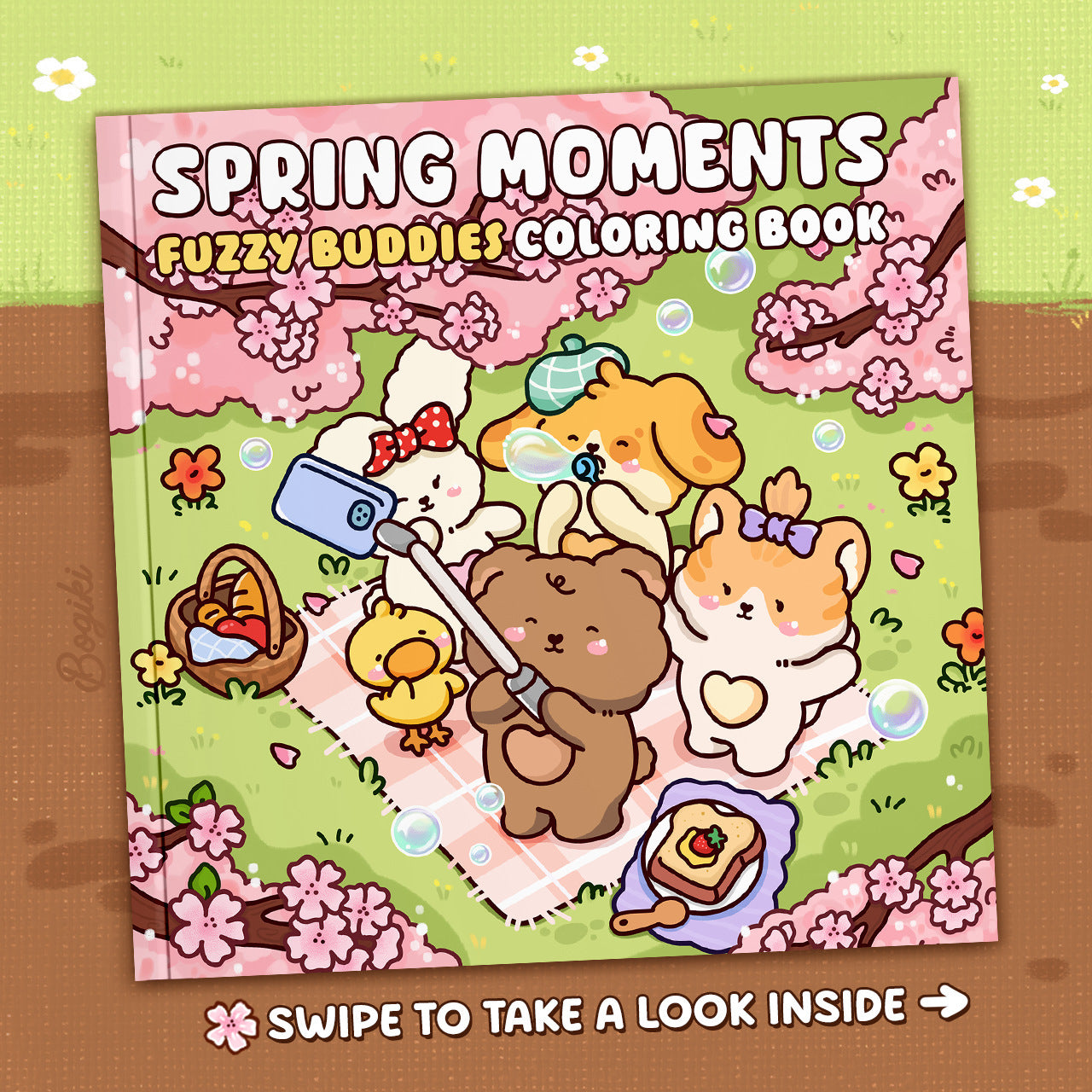 Cartoon Animal Coloring and Drawing Book Daily Planner