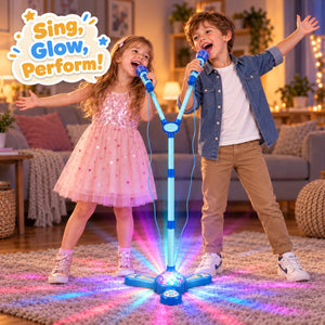Complete Karaoke Microphone Set with LED Stand – educational toy