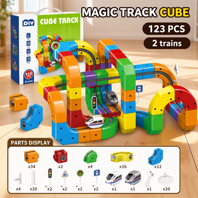 Magnetic Gravity-Defying Electric Track Car Toy