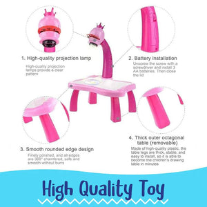 LED Art Painting Table Projector