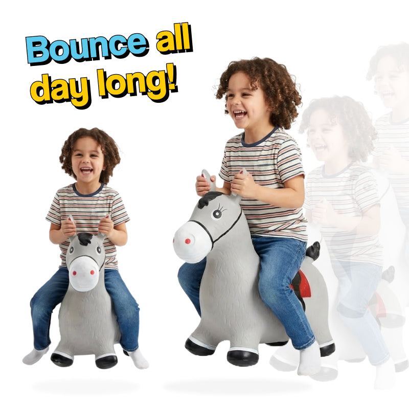 My First Bouncy Pet toddler inflatable bounce toy with handles and pump included