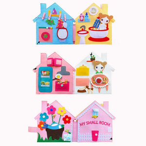 My Small Room Montessori Interactive Multi-Activity Educational Quiet Book