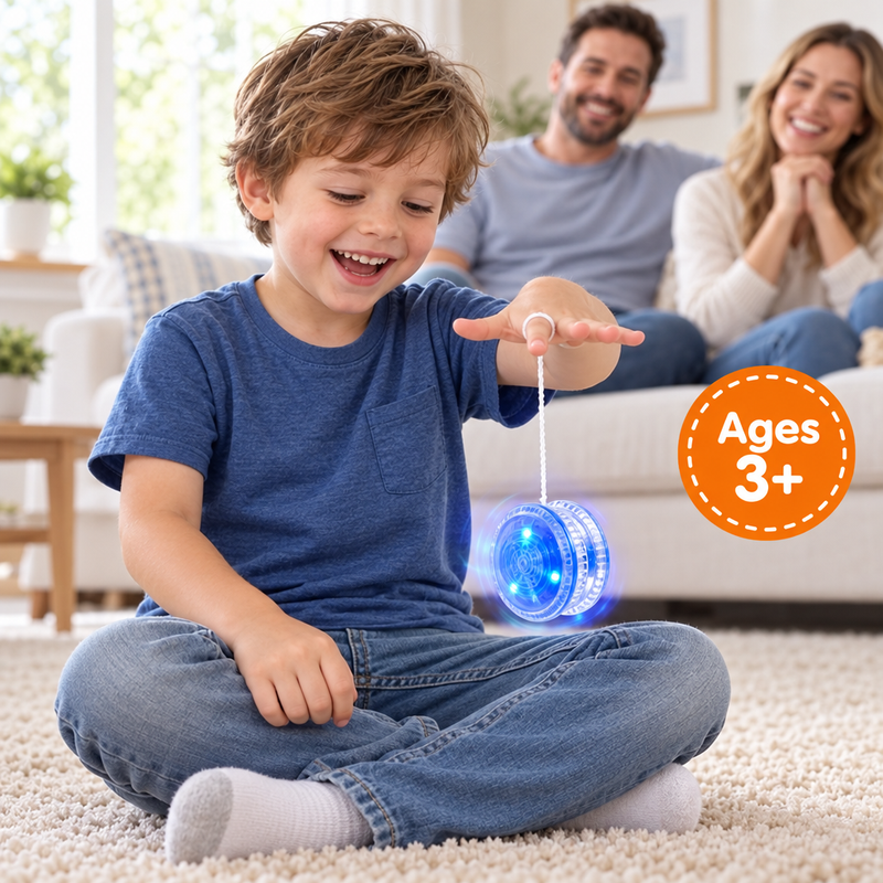 Light-Up Trick Yo-Yo (4 Pack) – for kids ages 3+