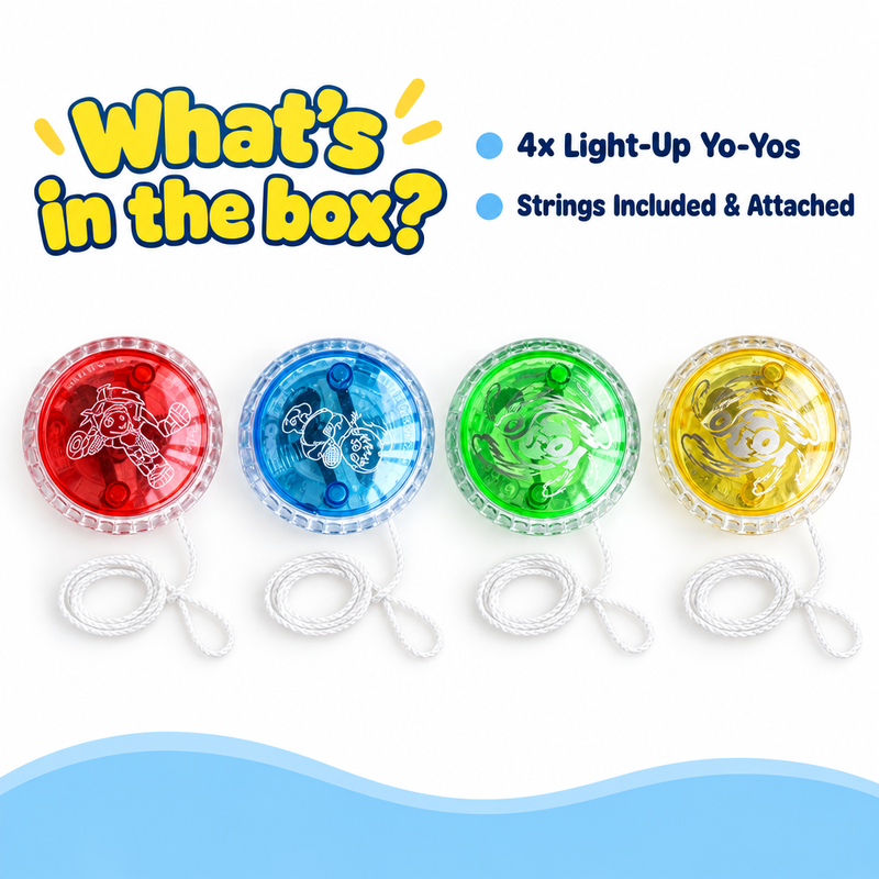 Light-Up Trick Yo-Yo (4 Pack) (view 5)