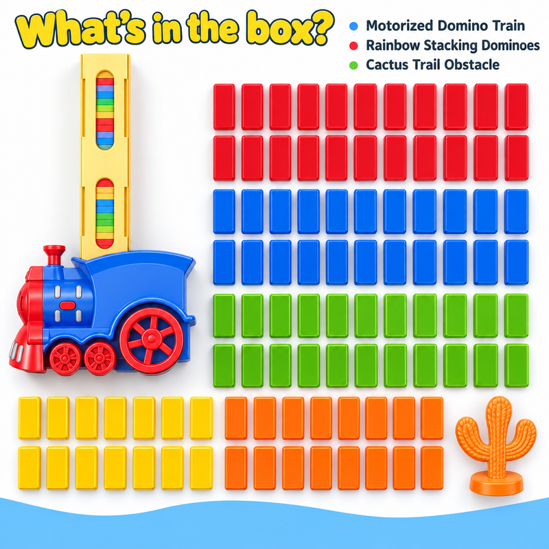 Automatic Domino Train Set – electronic learning toy