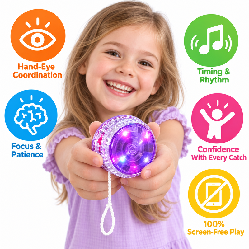 Light-Up Trick Yo-Yo (4 Pack) – activity toy