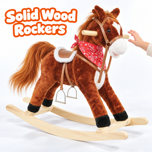 Plush Rocking Horse – for kids ages 3–5