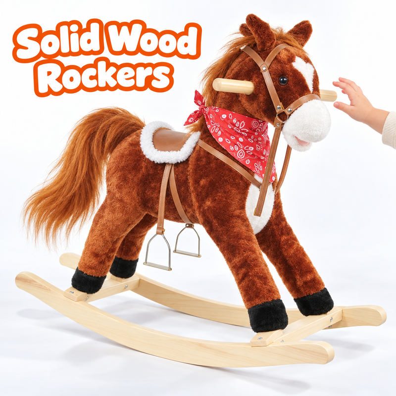 Plush Rocking Horse – for kids ages 3–5