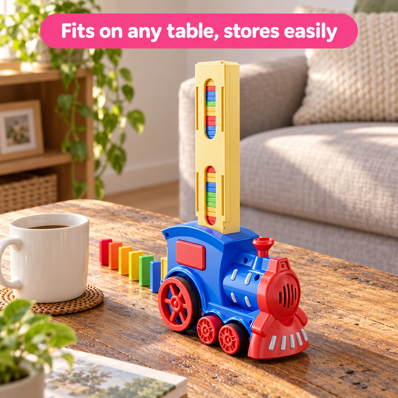 Automatic Domino Train Set – activity toy