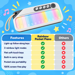 Rainbow Light-Up Pocket Piano (view 8)